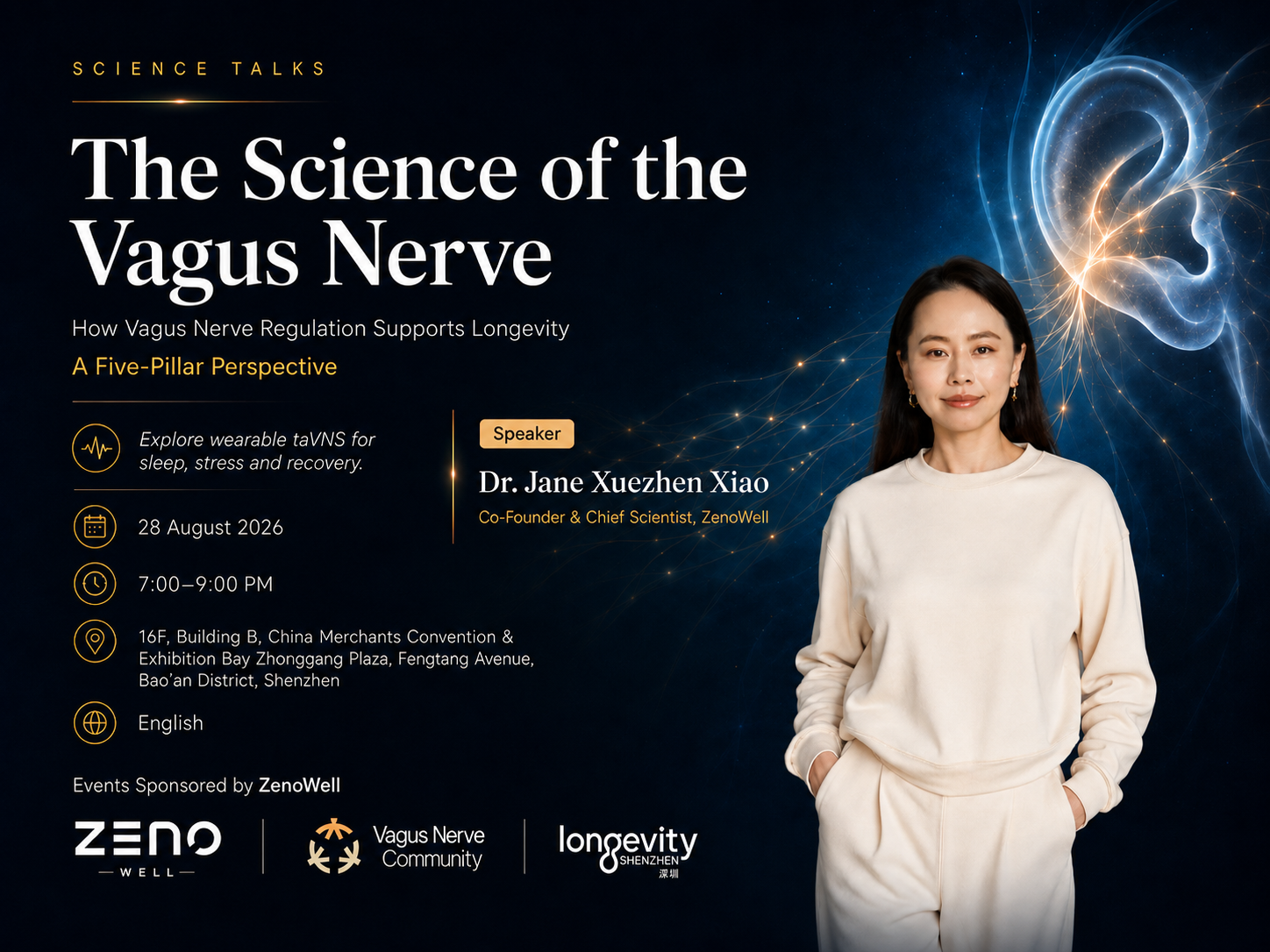 ZenoWell Joins Longevity Shenzhen to Explore the Science of the Vagus Nerve and Future Wellness