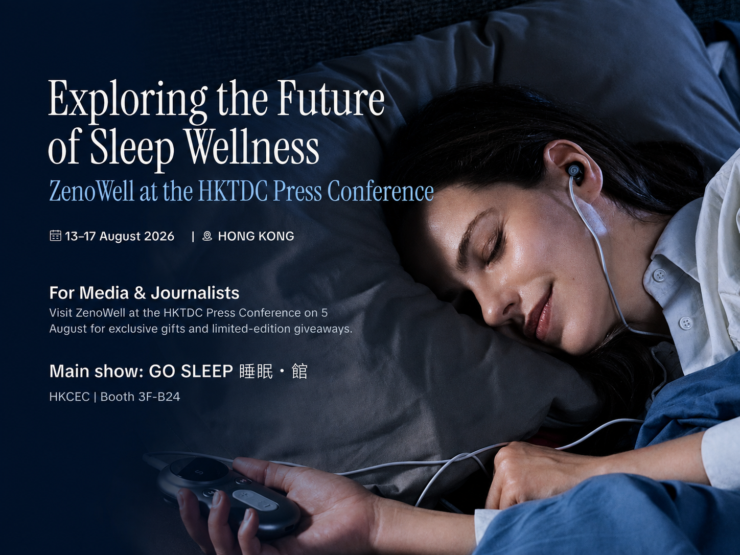 ZenoWell Brings Wearable taVNS to GO SLEEP 2026 in Hong Kong