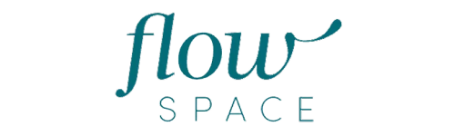 Flow Space partner logo representing wellness and mindfulness collaboration with ZenoWell