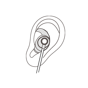 Place the ZenoWell earpiece in the left ear