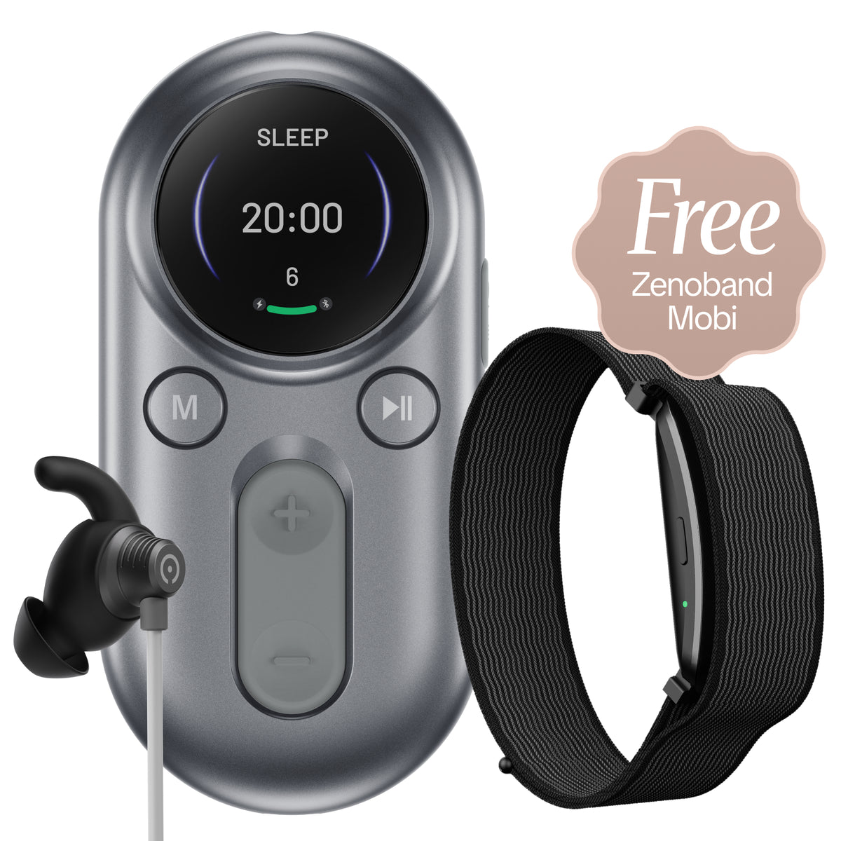 ZenoWell Luna Plus — Stimulation intelligente du nerf vague pour le sommeil et le stress