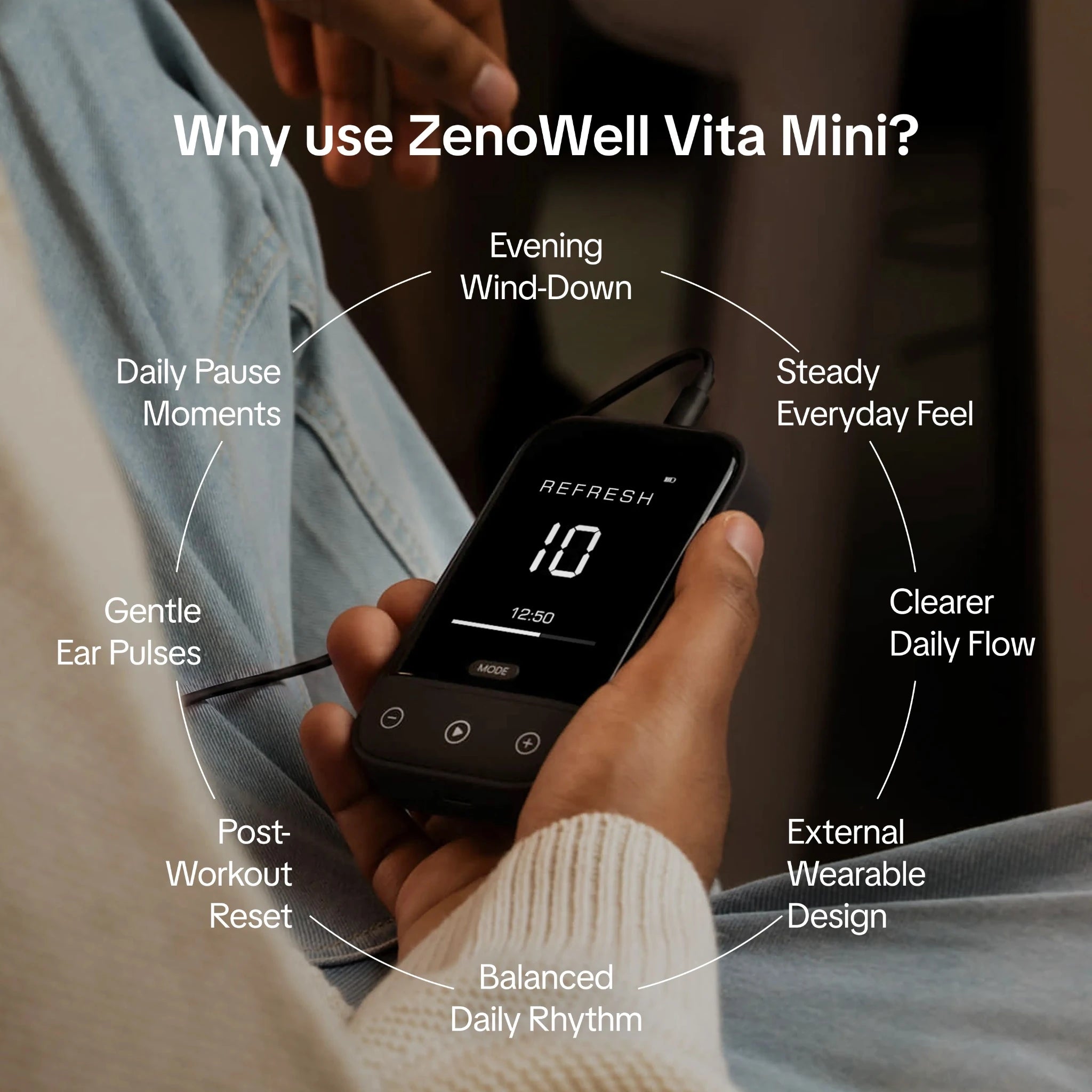 ZenoWell Vita Mini – Activates Vagus Nerve and Paves the Way to Calm